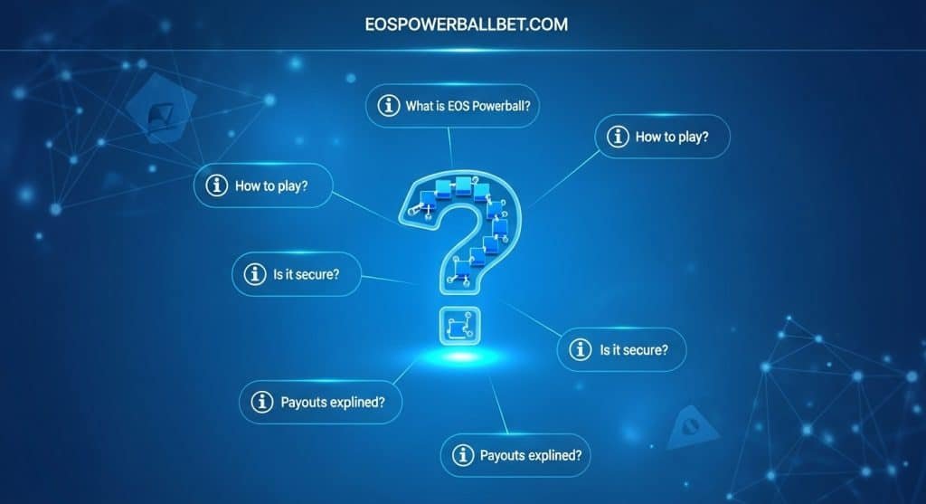 파워볼 이용자 자주 묻는 질문 리스트, EOS파워볼 고객 지원 아이콘